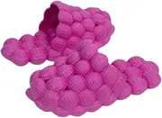 Mukinrch Massage Bubble Slides Slippers for Women Men, Funny Lychee Non-slip Spa Slippers,Gym House Slippers Shower Bedroom Slippers, Soft Pillow Stress Relief Slide,Reflexology Sandals for Ladies