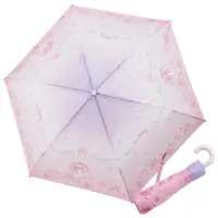 在飛比找樂天市場購物網優惠-小禮堂 美樂蒂 彎把防風傘骨折傘 (粉花朵款)