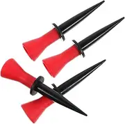 4Pcs Elastic Golf Tees Soft Golf Ball Holders for Precise Training Durable and Easy to Use Golf Accessories for Beginners and Golf Enthusiasts