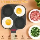 Egg Frying Pan Set Aluminum 4 Cups Egg Frying Pan Nonstick Mini Egg Cooker.·