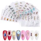 Mixed Nail Art Case Glass Rhinestones Flatback Crystal Geometric Manicure Decors