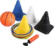 VICASKY Throwing Ring Toss Rings Outdoor Games Cone Hoop Small Rounders Soft Toss Ring Game Giant Ring Toss Backyard Lawn Throwing Plastic