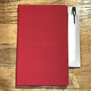 Grand Marnier Red Notebook & Pen with White Leather Holder Promo Merchandise