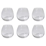 Alex Liddy Grand Cru 6 Piece Stemless Wine Glass Set 470ml Red