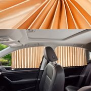 汽車磁吸式遮光簾 車用磁性窗簾 隔熱防曬遮陽簾