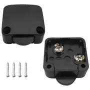 Lertenys Pcs Cabinet Door Switches Automatic Switch 1A 250V Cupboard Lamp Switches (Black)