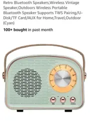 Retro Bluetooth Speakers,Small Wireless Bluetooth Speaker,Vintage Style,Green891