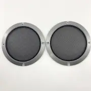 2- 5" Speaker Cover Grills For Car Audio DJ PA Speaker Gray ABS Frame Metal Mesh