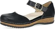 [Dansko] Mae Mary Jane for Women - Dual-Density Cork/EVA Midsole and Lightweight Rubber Outsole Provide Durable and Comfortable Ride on Patented Stapled Construction