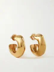 [AGMES] AGMES - Celia Medium Gold-plated Hoop Earrings - One size One size Gold
