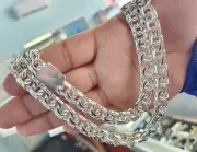 99 Gram 26" Inch Chino Chain 925 Sterling Silver Solid Clip 8MM Heavy Necklace