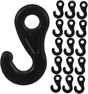 COMPUKAS 30pcs Multi Use Plastic Hooks for Tarp and Tent Rope Fixing Lightweight Sturdy Versatile Outdoor Hangers for Camping Hiking and More Windproof and Portable