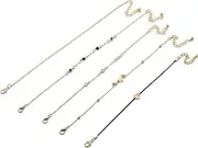 [Tummy Tub] Bracelets,Bracelet Jewellery,Anklet String Charm,Leather Bracelet for Men Small Butterfly Tassel Double Layer Anklet for Girls Style Beach Jewelry Anklet Adjustable Size of The Rings Expanded