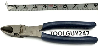 SNAP ON TOOLS POWER BLUE Soft Grip 8" High-Leverage Diagonal Cutter 388ACF MB