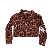 NEW Social Standard Jacket by Sanctuary Youth Girl's Floral Print Size XL 14-16