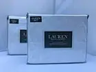 Ralph Lauren 100% Cotton Cream/Beige Color Printed 4 pc Sheet Set Full / Queen