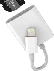 Lightning SD Micro SD Card Reader(2 Pack)for IPhone 14 13 Pro Max Adapter TF