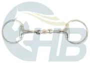 Double Jointed Eggbutt Snaffle Silver Bit Horse Bit Sizes 4.50" to 6.00"