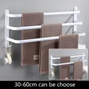 Towel Hanger Rack Shower Bar Storage Wall Holder Hook Rail Aluminum Bath Shelf