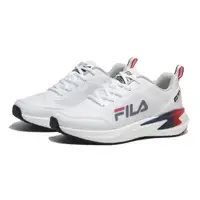 在飛比找PChome24h購物優惠-FILA 慢跑鞋 BOOST底 白藍紅 男 1J309X12