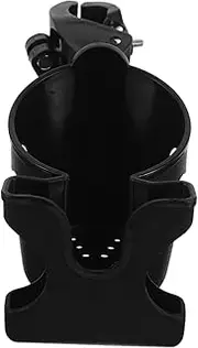 VERDANVERSE Wheelchair Cup Holder for Drink Stroller Cup Holder Bracket Durable Black Design for Bottles Fit for Stroller Walker Golf Cart Sturdy and Reliable Construction