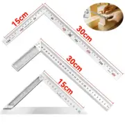 Aluminum Alloy Square Ruler Right Angle 90 Turning Ruler Woodworking Ruler Steel
