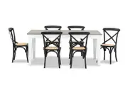 MARSEILLE 7 Piece Dining Suite with Bordeaux Dining Chairs