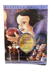 Walt Disney's Snow White and the Seven Dwarfs Platinum Edition 2-Disc DVD New