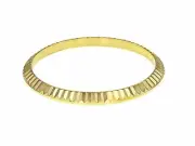 FLUTED BEZEL FOR MENS ROLEX 34MM DATE 15000 15005 15010 14KY REAL GOLD