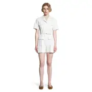 [GUCCI] GG Canvas Jumpsuit Off-white