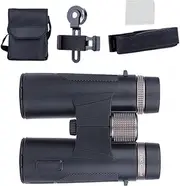 Compact Binoculars, Pocket Binoculars for Travel, High Definition, 12X Magnification, Ed Lenses, Anti-Slip, Waterproof for Bird Watching Hunting