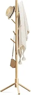 Pole Hanger, Compact Clothes Storage, Wooden Coat Hanger, Fall Resistant, Can Be Changed to Kids Pole Hanger, Branch Shaped Hook Design