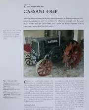 Cassani Tractor Picture Article Sheet Out of Print Farm Wall Art Decor Display