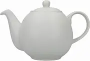London Pottery Globe Teapot with Strainer in Gift Box, Ceramic, Nordic Grey, 4 Cup (900 ml)