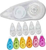 TEHAUX 12Pcs Correction Tape for Students Practical Portable Correction Tapes for Writing Smooth Easy to Use for Classroom Home Use Includes