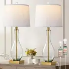 Table Lamps Set of 2 with Touch Control, 27" Bedside Desk Lamps for Nightstand D