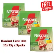 NESCAFE 3 in 1 hazelnut latte 23g x 15 x 3packs - FREE SHIPPING