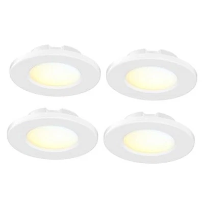 4 Inch LED Mini Surface Mount Light, Recessed Trim, Small Flush Mount Ceiling
