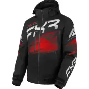FXR Mens Boost FX 2-in-1 Insulated Snowmobile Jacket Black/Red Size XL