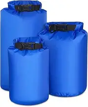 [Generic] Pack of 3 Waterproof Bag 2L+4L+8L Outdoor Ultralight Dry Sacks for Camping Hiking Traveling Boating Kayaking
