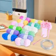 Mini Knitting Mill Hand Crank Knitting Machine Reusable Plastic Knitting oll