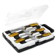 New Stanley 2-16-269 5pce FatMax Thru-Tang Wood Chisel Set Handtool Ergonomic