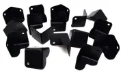 16 Pcs Metal Cabinet Corner Black For DJ Enclosure Speaker Box HA-48BK 1.5"x1.5"