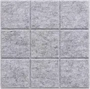 STOBOK 4 Pcs Felt Board Tiles Self-Adhesive Thumbtack DIY Wall Bulletin Board Mounted Photo Display for Home Office (Light Grey)