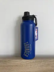 NEW NBA OKC Thunder Stainless Steel 960ml Water Drink Bottle Gym School Gift