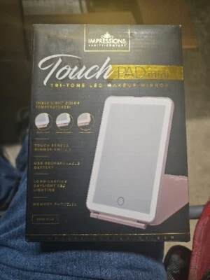 impression vanity Company Touch Pad Mini Tri Tone Led Makeup Mirrow