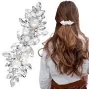 Joez Wonderful Rhinestone Hair Clip Sparkly Crystal Pearl Barrettes French
