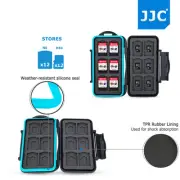 JJC Storage Memory Card Case for Nintendo Switch Game Card*12+Micro SD Card*12