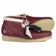 Clarks Originals Women's Wallabee Boot Burgundy Combi Leather 26166098