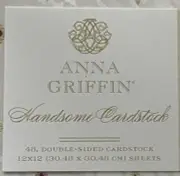 Anna Griffin Handsome Double-Sided Cardstock - 48 Pieces (12x12) New
